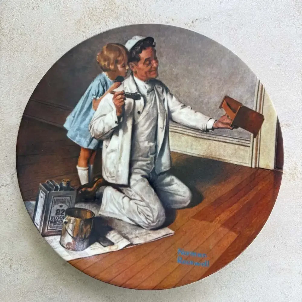 1983 Norman Rockwell The Painter Collector Plate